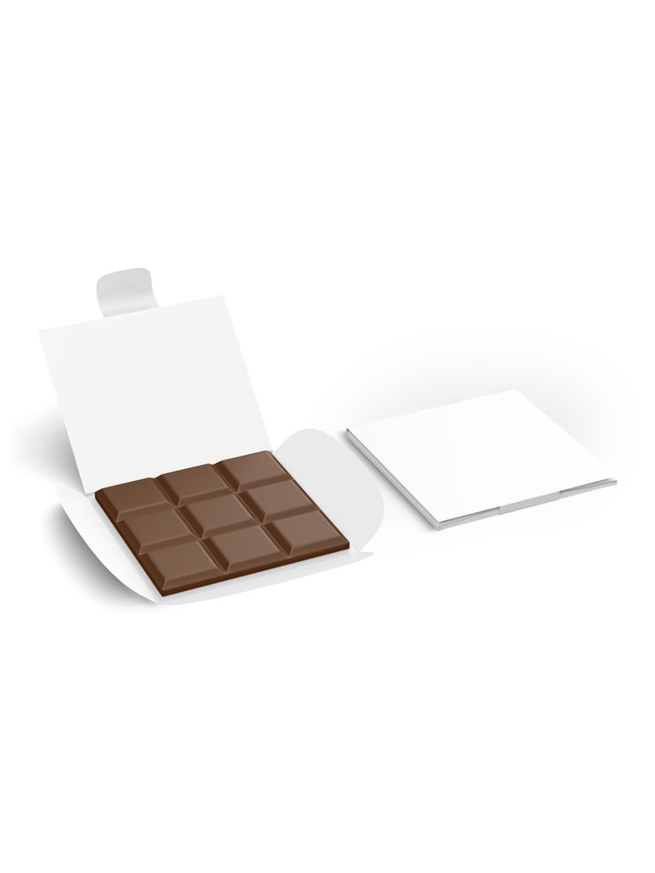 Chocolate Bar Wallet, Medium Size, White, Eco-Friendly