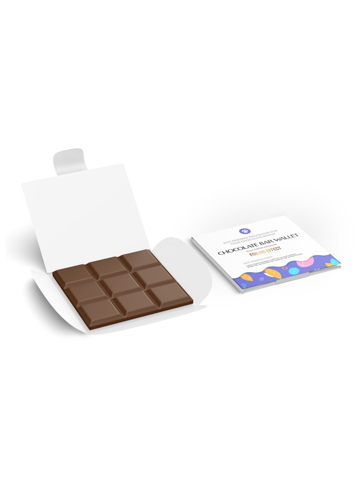 Chocolate Bar Wallet, Medium Size, White, Eco-Friendly | PackLion