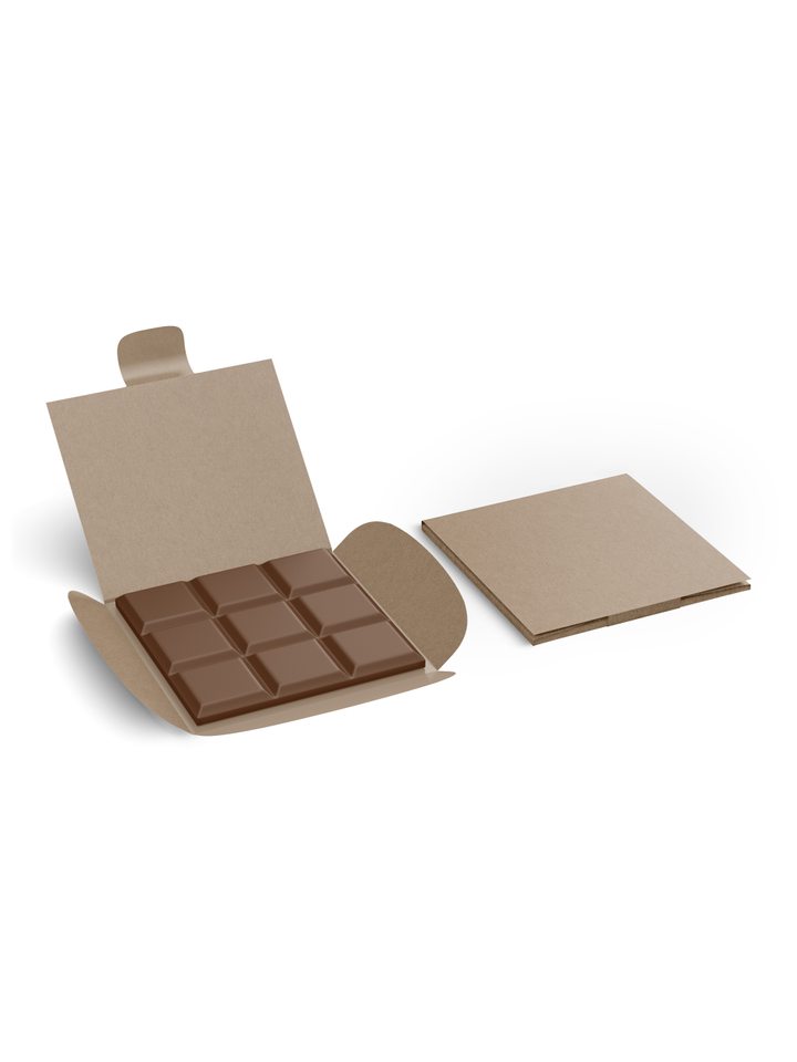 Chocolate Bar Wallet, Medium Size, Kraft Brown, Eco-Friendly