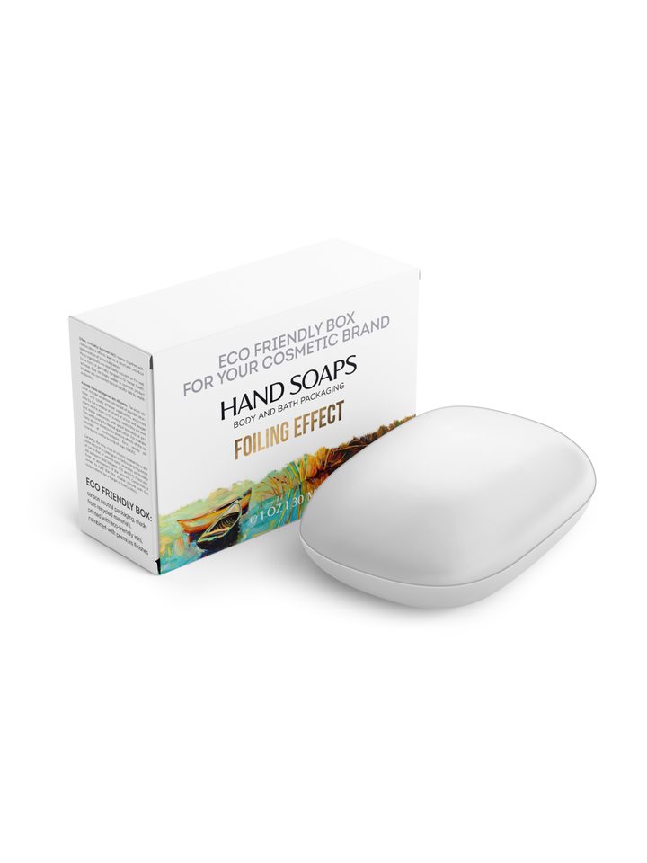 Hand Soap Box, Rectangular Bottom Shaped, Medium Size, White, Eco-Friendly