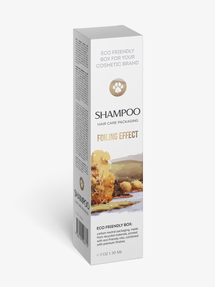 Shampoo Box, Square Bottom Shaped, Large Size, White, Eco-Friendly