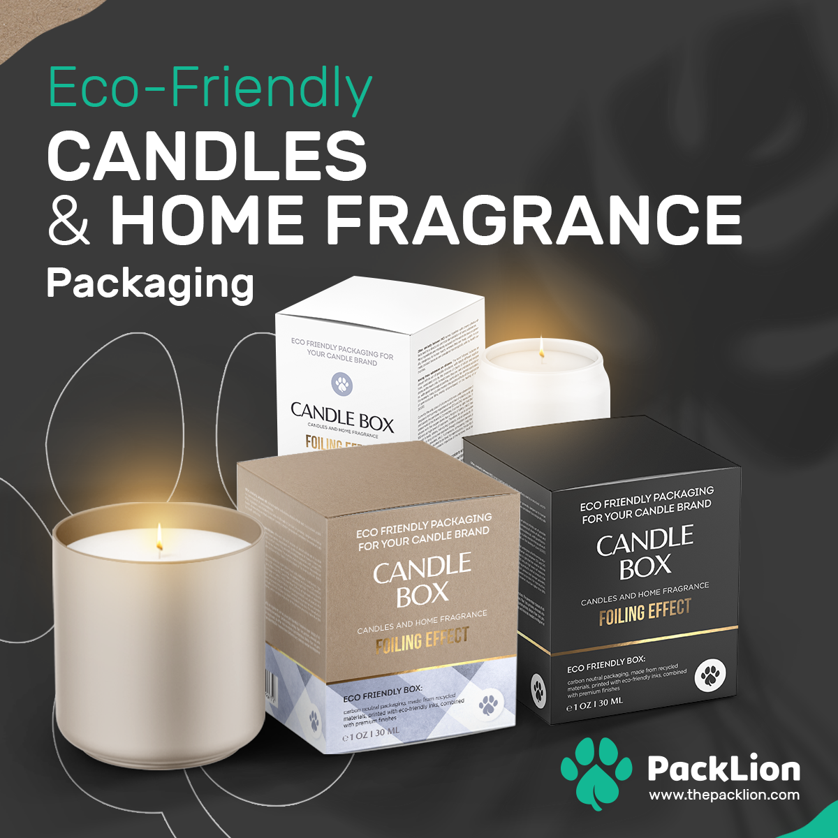 Candles And Home Fragrance Eco-Friendly Boxes